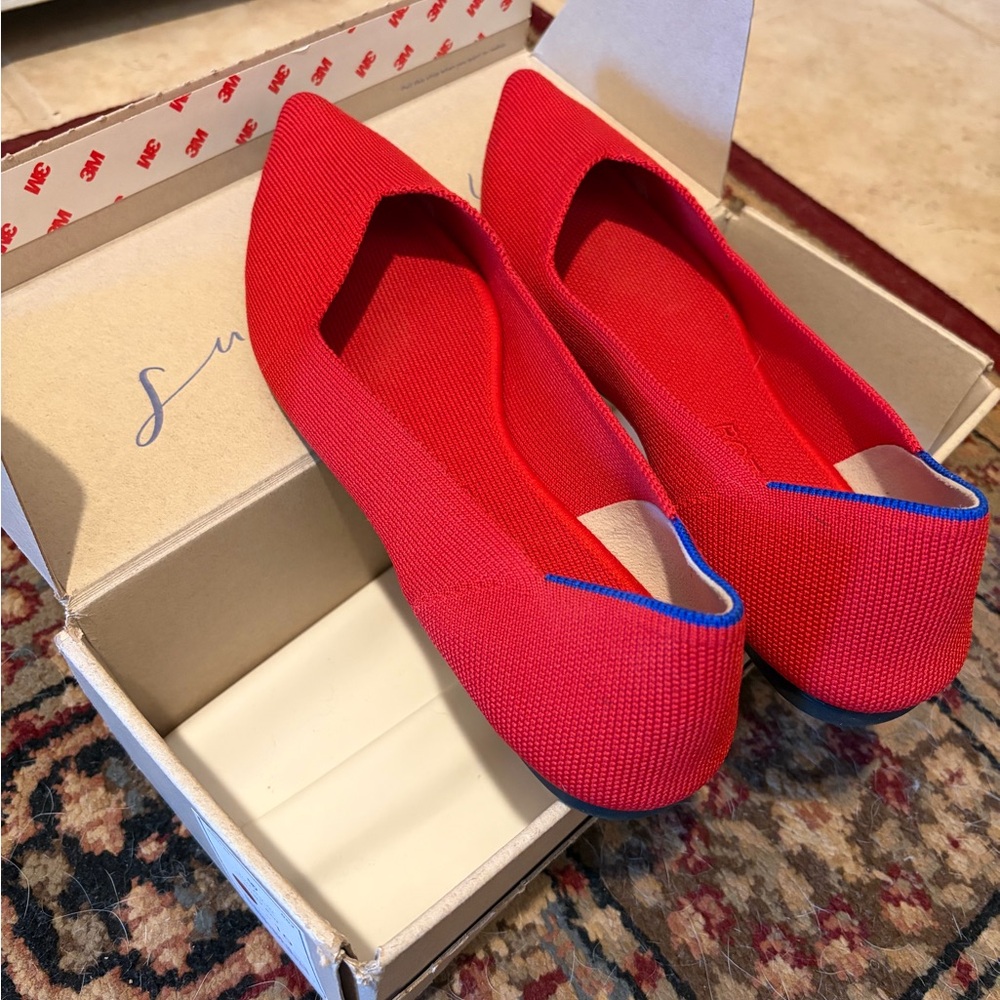 Rothy's Red and Blue Women's Flats